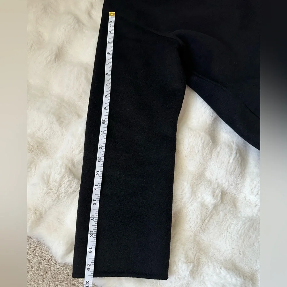 Rebecca Minkoff Relaxed Double Face Black Wool Blend Coat-M - Picture 10 of 11